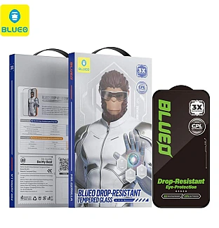 گلس ، محافظ صفحه بلو ضد ضربه و محافظ چشم Blueo Drop-Resistant Tempered Eye Friendly Glass Iphone