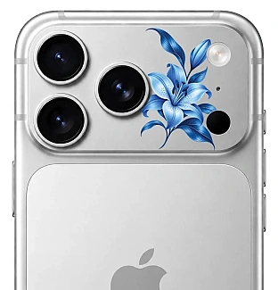 محافظ دور لنز طرح لیلیوم آبی Lilium بلو Blueo Invisible Shock-Resistant Lens Protection